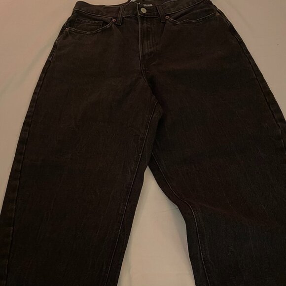 FIRM. NWT Old Navy Dark Wash Denim Jeans Extra High-Rise Balloon. Size 8 Women's - Picture 9 of 15